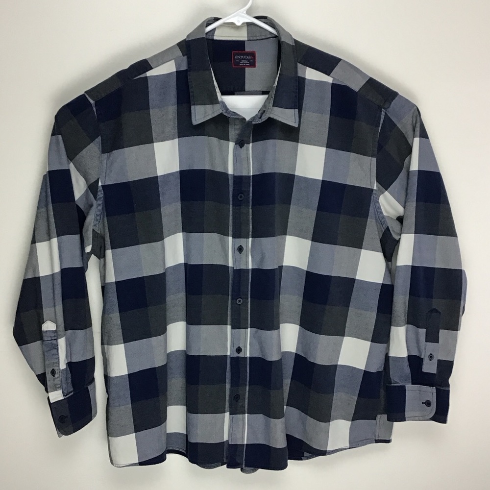 UNTUCKit mens long sleeve button up shirt 3XLC
